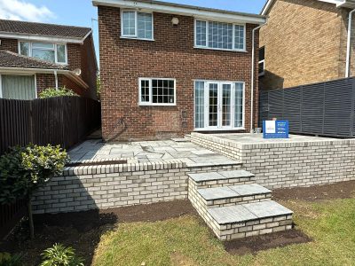 Install Patio and Wall (5)